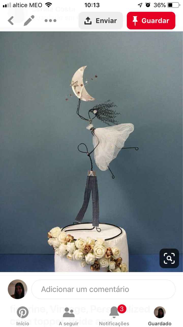 Topper de noivos em Arame - 1