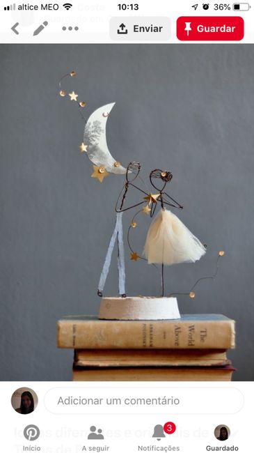 Topper de noivos em Arame - 3