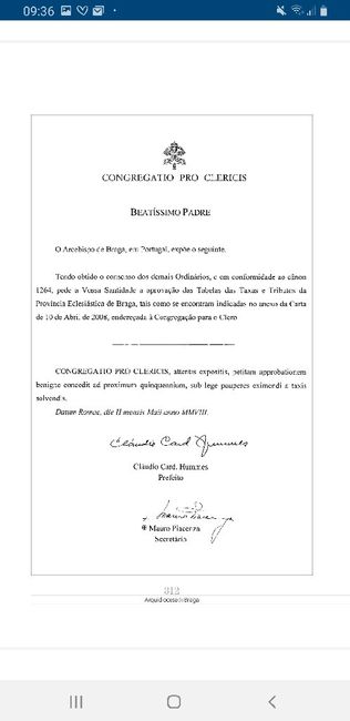 Taxas tabelas por dioceses - 2