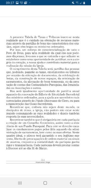 Taxas tabelas por dioceses - 4