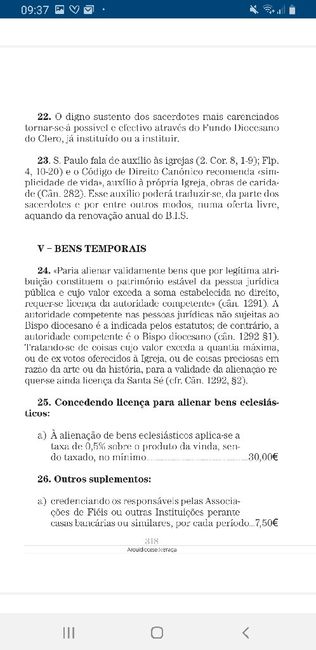 Taxas tabelas por dioceses - 8