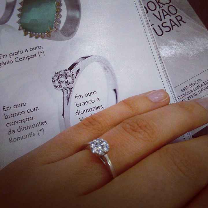 Mostrem os vossos aneis de noivado - 1