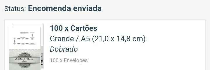 Chegaram os convites que fiz pela net na optimalprint  :) - 2