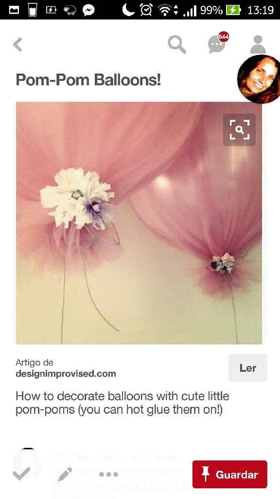 Decoração de casamento com balões - 1