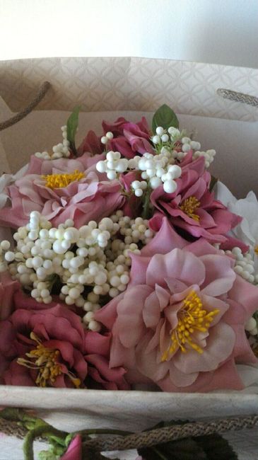 Bouquet de flores falsas - 2