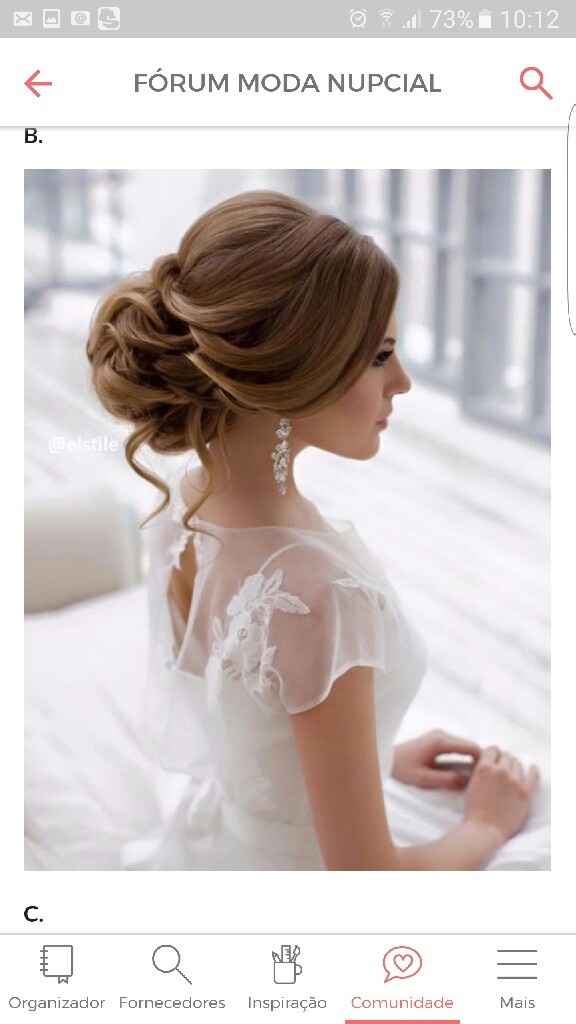 Penteado escolhido - 1