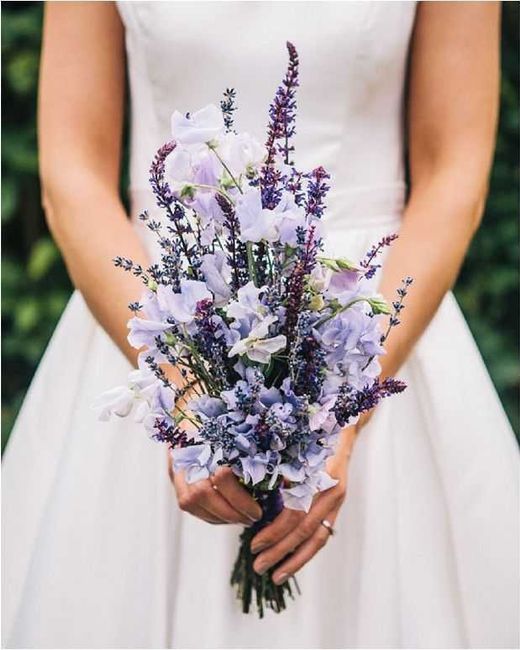 bouquet boho chic lavender