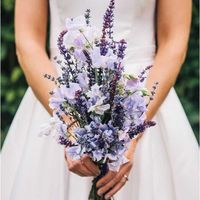 bouquet boho chic lavender