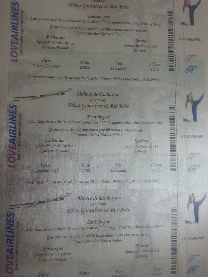 Convites. . check - 1