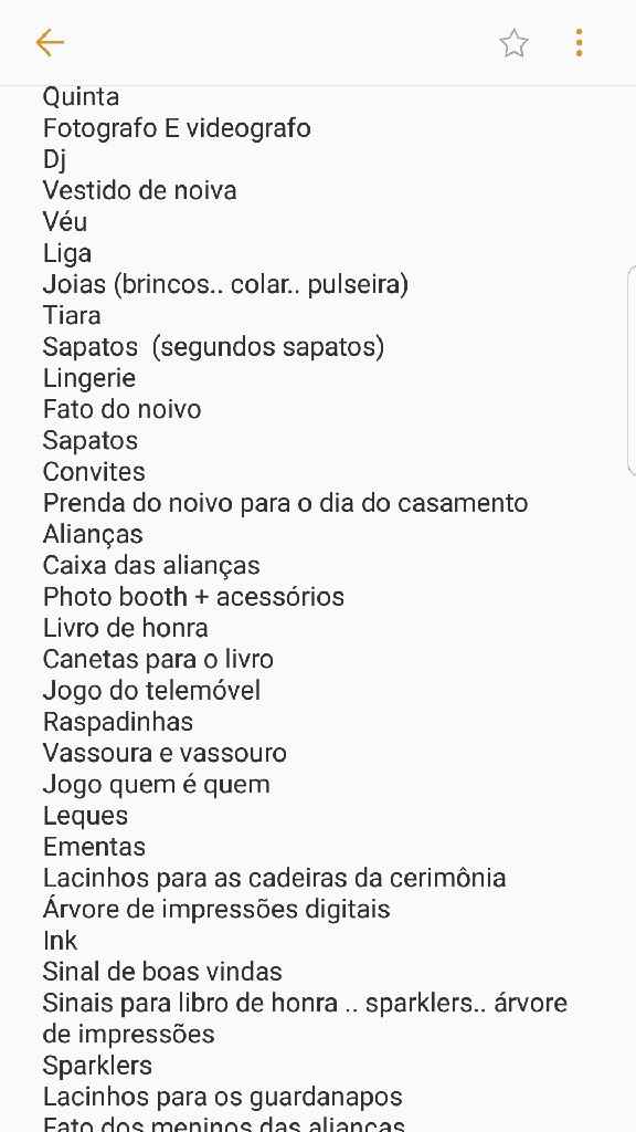a procura de uma lista de tudo o que não pode faltar - 1