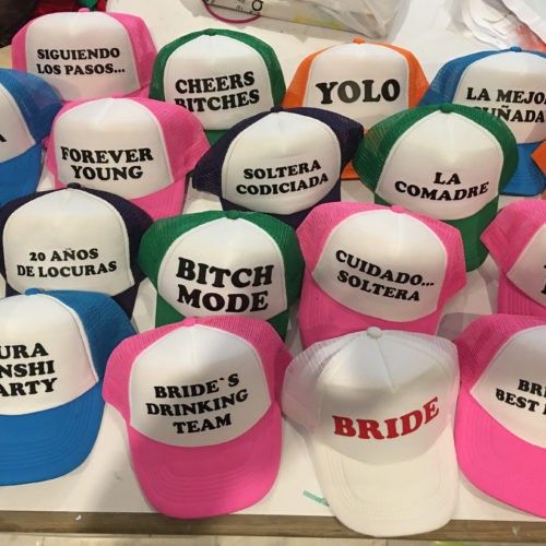 8 Inspiraçoes de chapéus Bride and bride squad ❤ 6