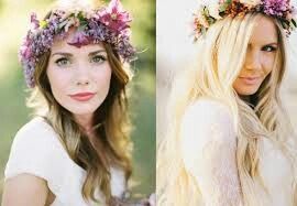 Tiaras de flores - inspirações - 6