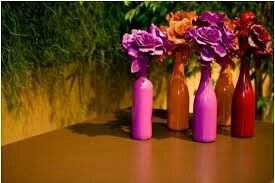 Decoração com garrafas - inspirações - 3