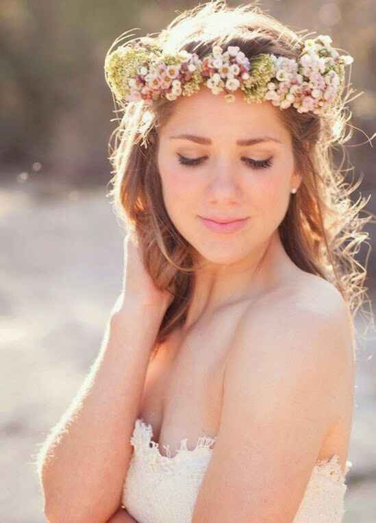 Tiaras de flores - inspirações - 5