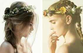 Tiaras de flores - inspirações - 7