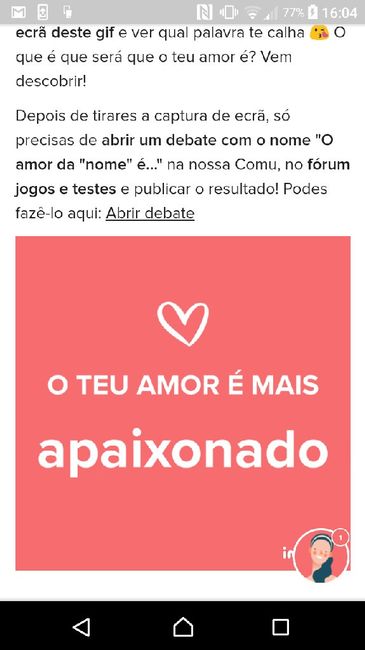 o amor da Patrícia é... - 1