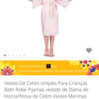 Robe de cetim para crianças - 1