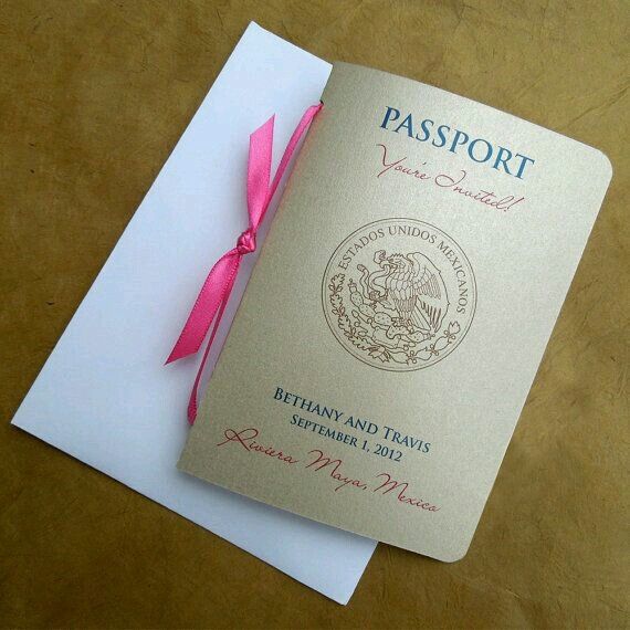 Convites em forma de passaporte - 1