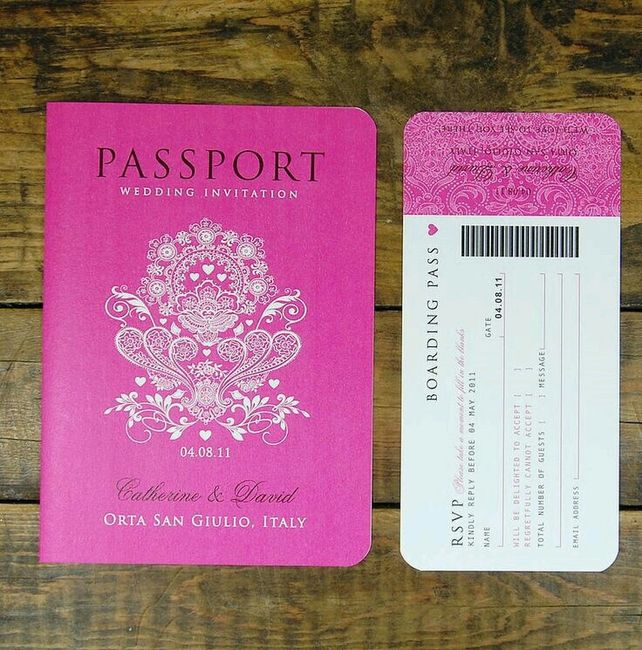Convites em forma de passaporte - 4