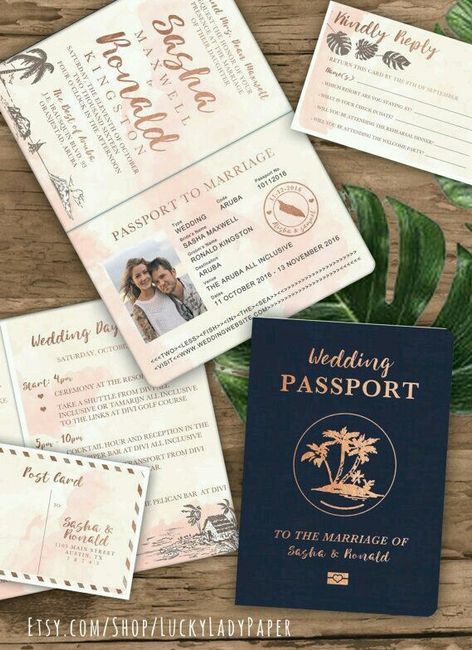 Convites em forma de passaporte - 8
