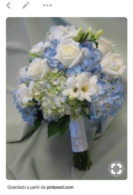 Inspirações: 7 Bouquets em tons azuis - 1