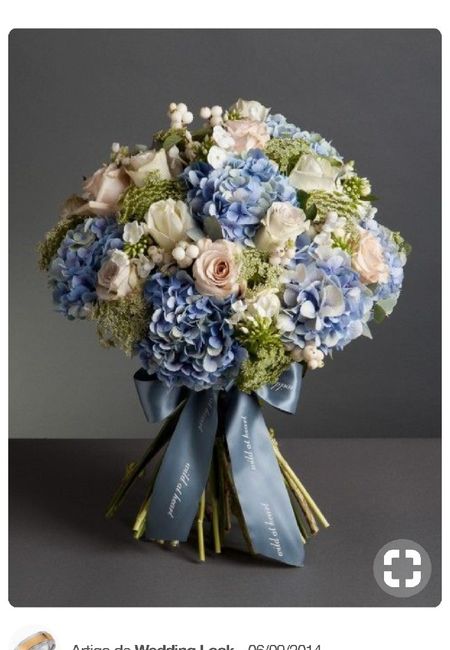 Inspirações: 7 Bouquets em tons azuis - 2