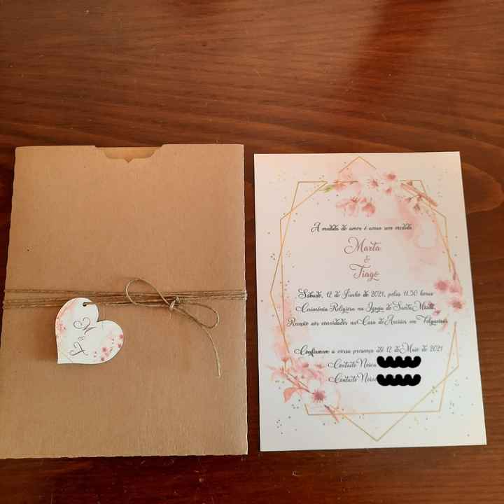 Os nossos convites Marta e Tiago ❤ - 3