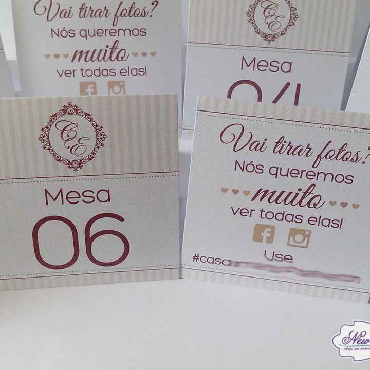 Ideias para marcadores de mesas - 3