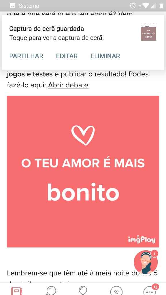 "O amor da Catarina é..." - 1