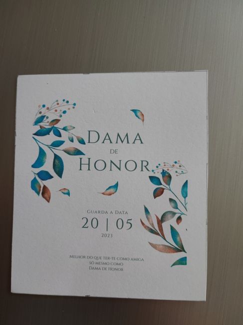 Convites damas de honra e madrinha do noivo 1