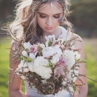 Meu cabelo e bouquet