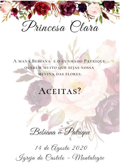 Convite Meninas das Flores 3 