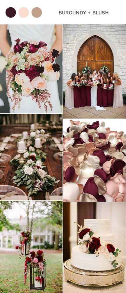 a cor do meu casamento: Burgundy e Blush - 1