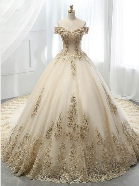 O Arco-íris 🌈 invade a Comunidade - Vestidos de Noiva Dourados 3