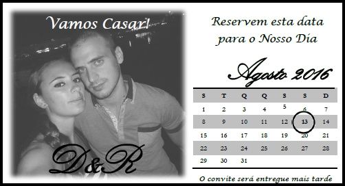 Save the date não entregue