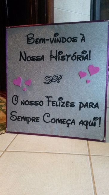 Placas de boas-vindas