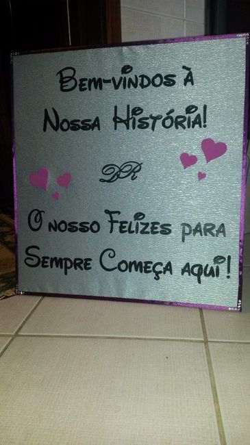 Placas de boas-vindas