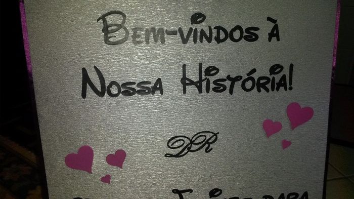 Placas de boas-vindas