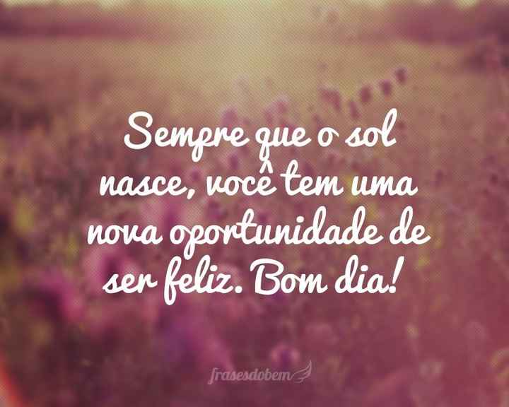 Bom dia