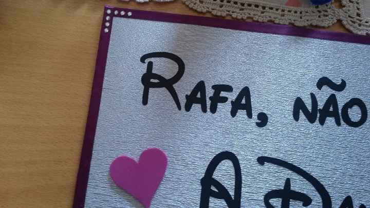 Placa entrada da noiva