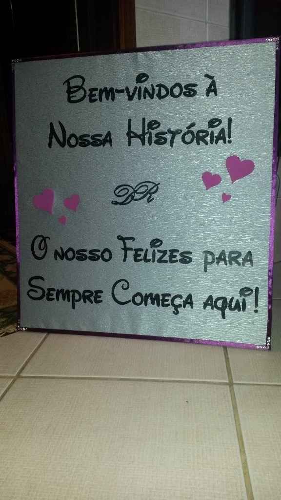 Placas de boas-vindas