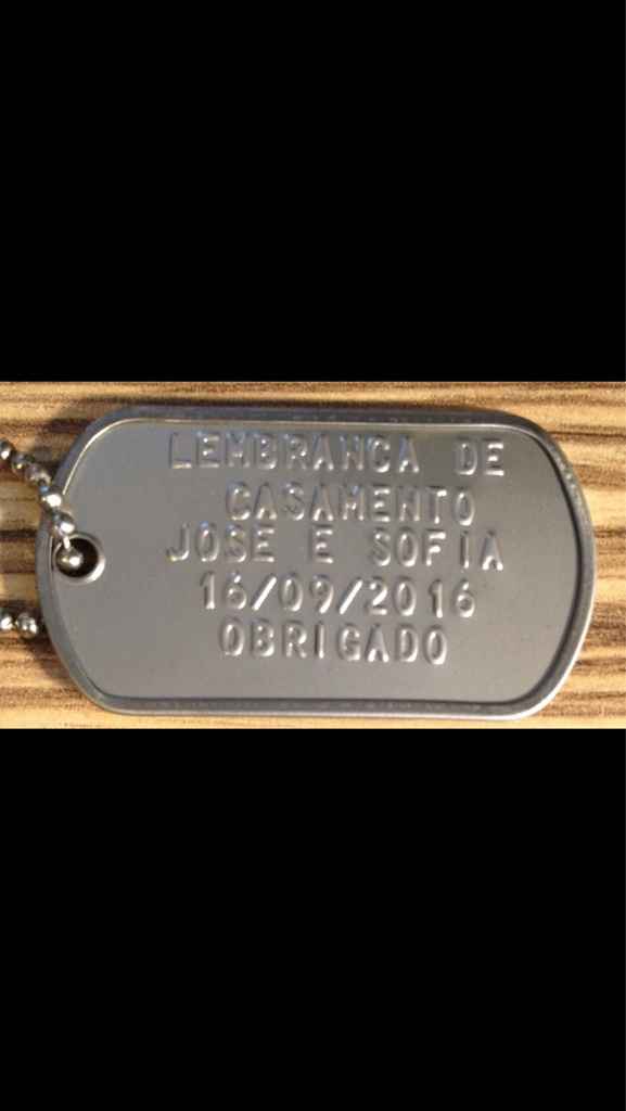 Lembrancas para casamento militar - 1