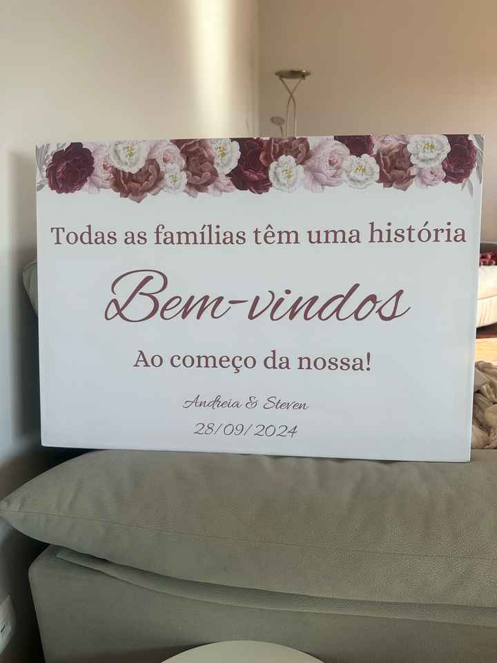 Habemus Lágrimas de alegria e placa de boas vindas - 1