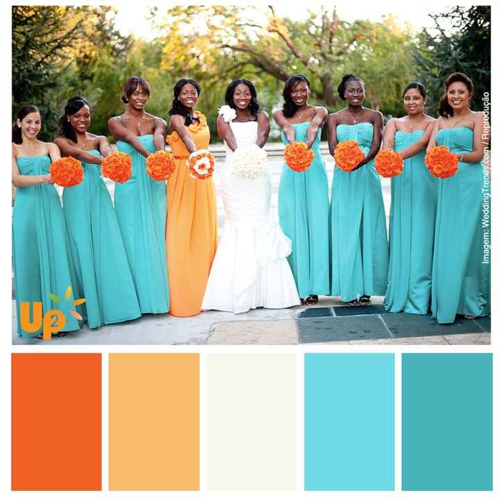 Que cor é aconselham para as damas de honor? o meu casamento irá ocorrer no Verão. Têm alguma sugest