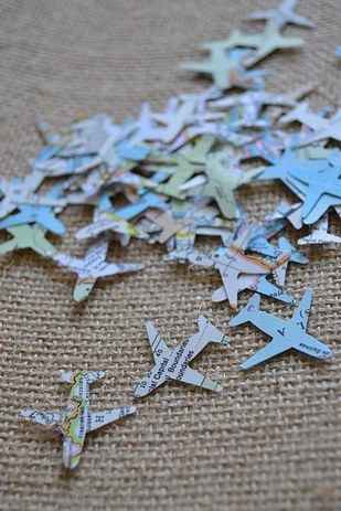 Confetes em forma de avião - 1