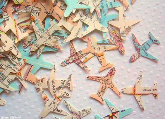 Confetes em forma de avião - 2