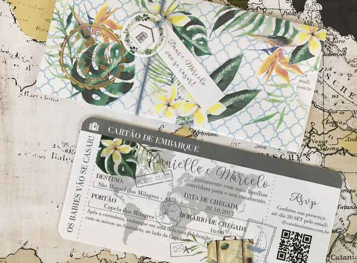 Inspirações - Convite Tema Viagens - 7