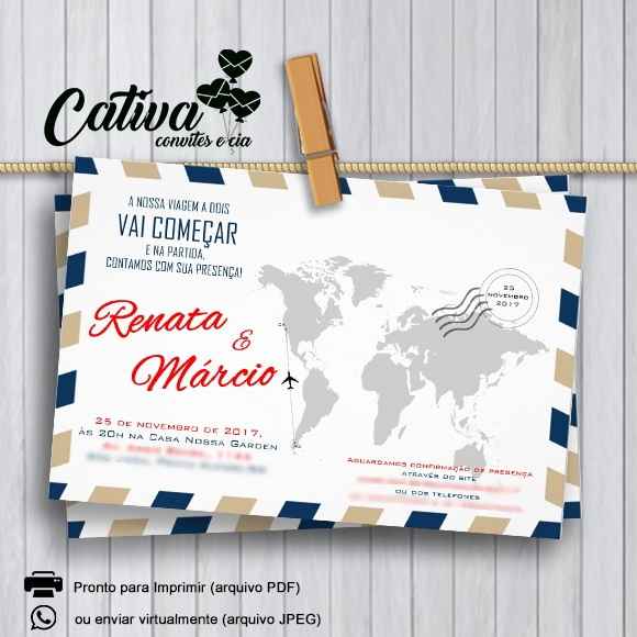 Inspirações - Convite Tema Viagens - 13