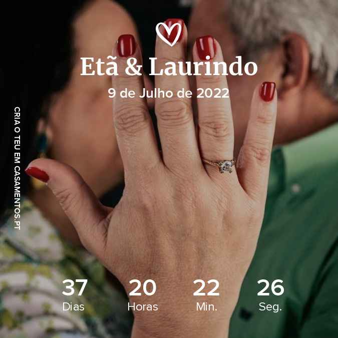 Contagem decrescente! Quanto tempo falta para o teu casamento? - 1