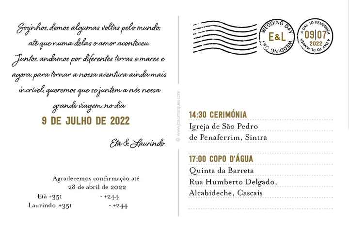 Como serão os convites de casamento? - 2